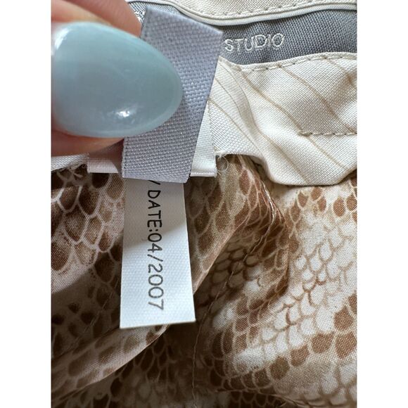 y2k Express Editor Low Rise Tan Business Casual Trousers Size 2 - Picture 4 of 6